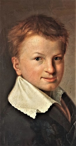 Portrait of a young boy -   Johannes Luthy (1803-1873) - 